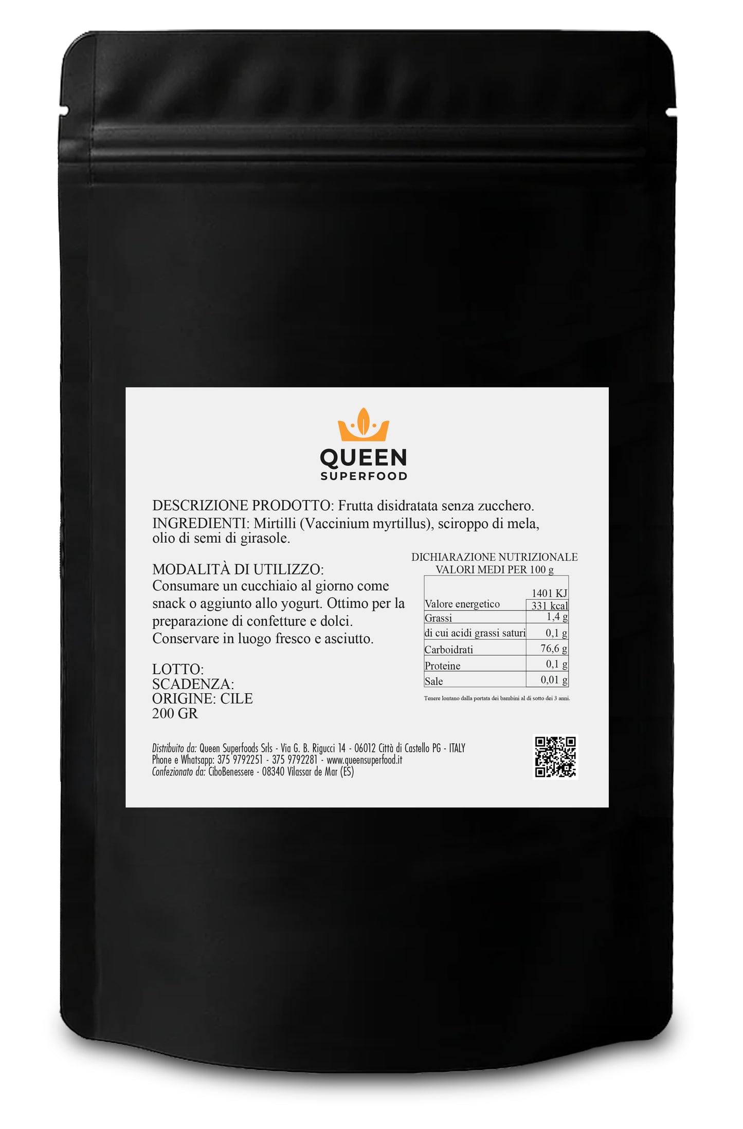 Cranberries Bio - Senza zucchero