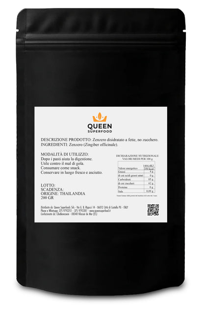 Zenzero Disidratato Naturale Senza Zucchero